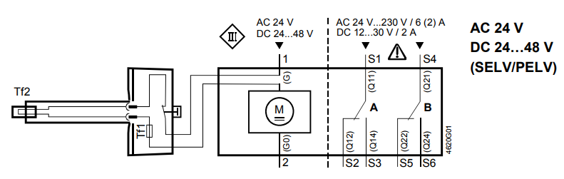 Привод противопожарной заслонки Siemens GGA126.1E/12 (2)